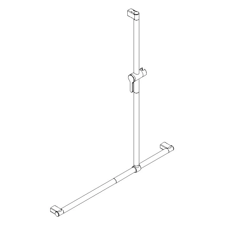 Silver Age System Duschhandlauf 100 X 120 Cm, Mit Variabler Brausestange 4 Silver Age System Duschhandlauf 100 X 120 Cm, Mit Variabler Brausestange – Bild 2