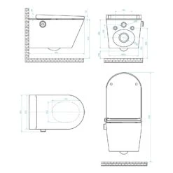 EasyUp Dusch-WC Basic, Wandhängend -Badwelt Verkauf mewatec dusch wcs easyup komplettanlage basic 6905748