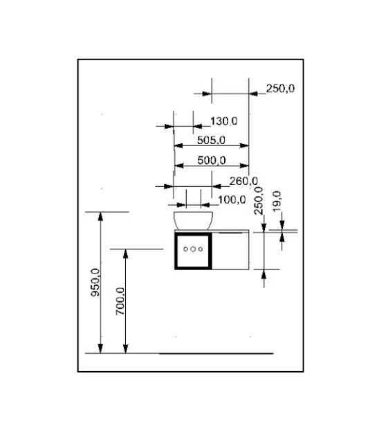 Pianura Giulia Waschtisch Mit Unterschrank 50 Cm 5 Pianura Giulia Waschtisch Mit Unterschrank 50 Cm – Bild 3