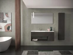 Progettobagno Evo 50 Lago Waschtisch Mit Unterschrank 120 Cm, Ausführung Links