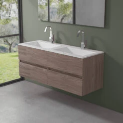Progettobagno Evo 54 Walnuss Vision Waschtisch Lago Mit Unterschrank 140 Cm