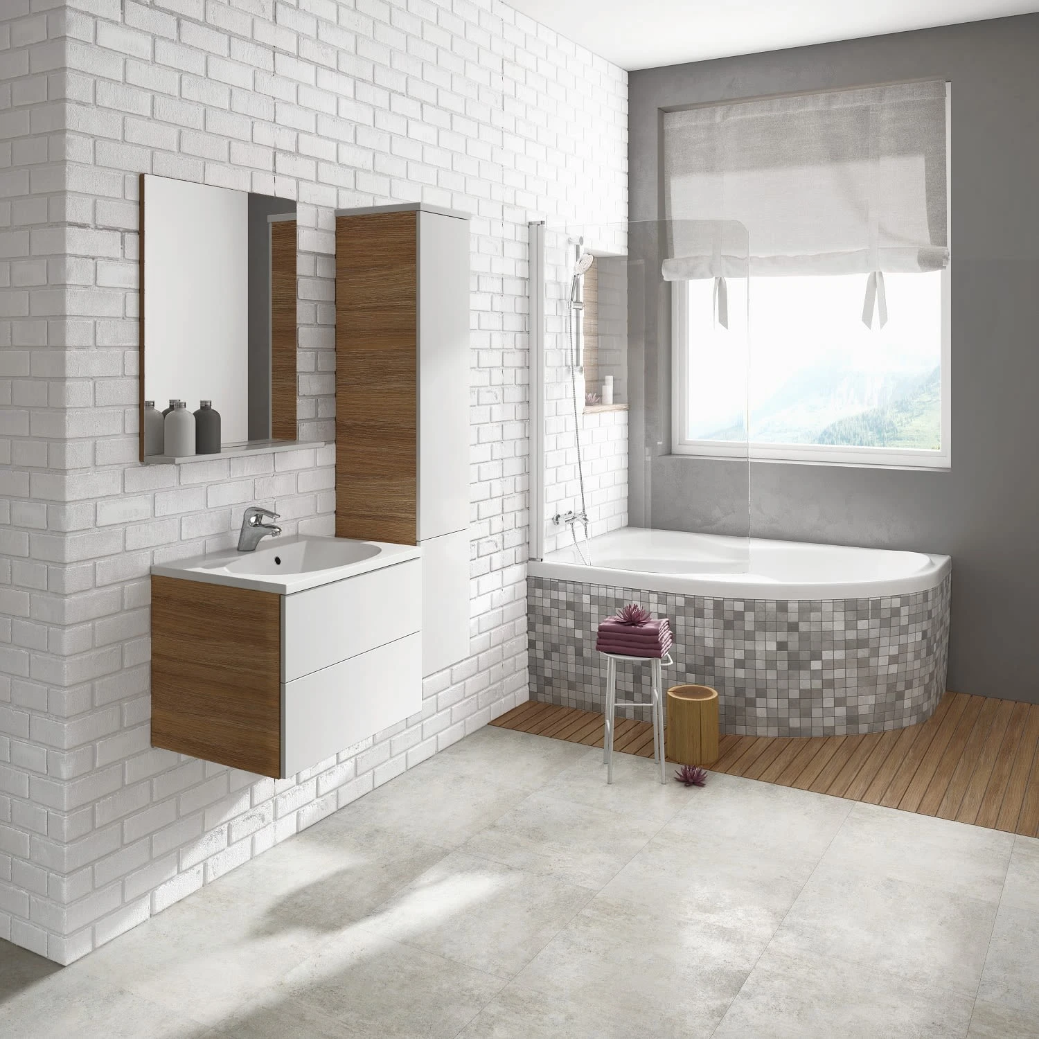 RAVAK Rosa II 160 X 105 Cm Eck-Badewanne Mit Duschbereich Links 4 RAVAK Rosa II 160 X 105 Cm Eck-Badewanne Mit Duschbereich Links – Bild 2