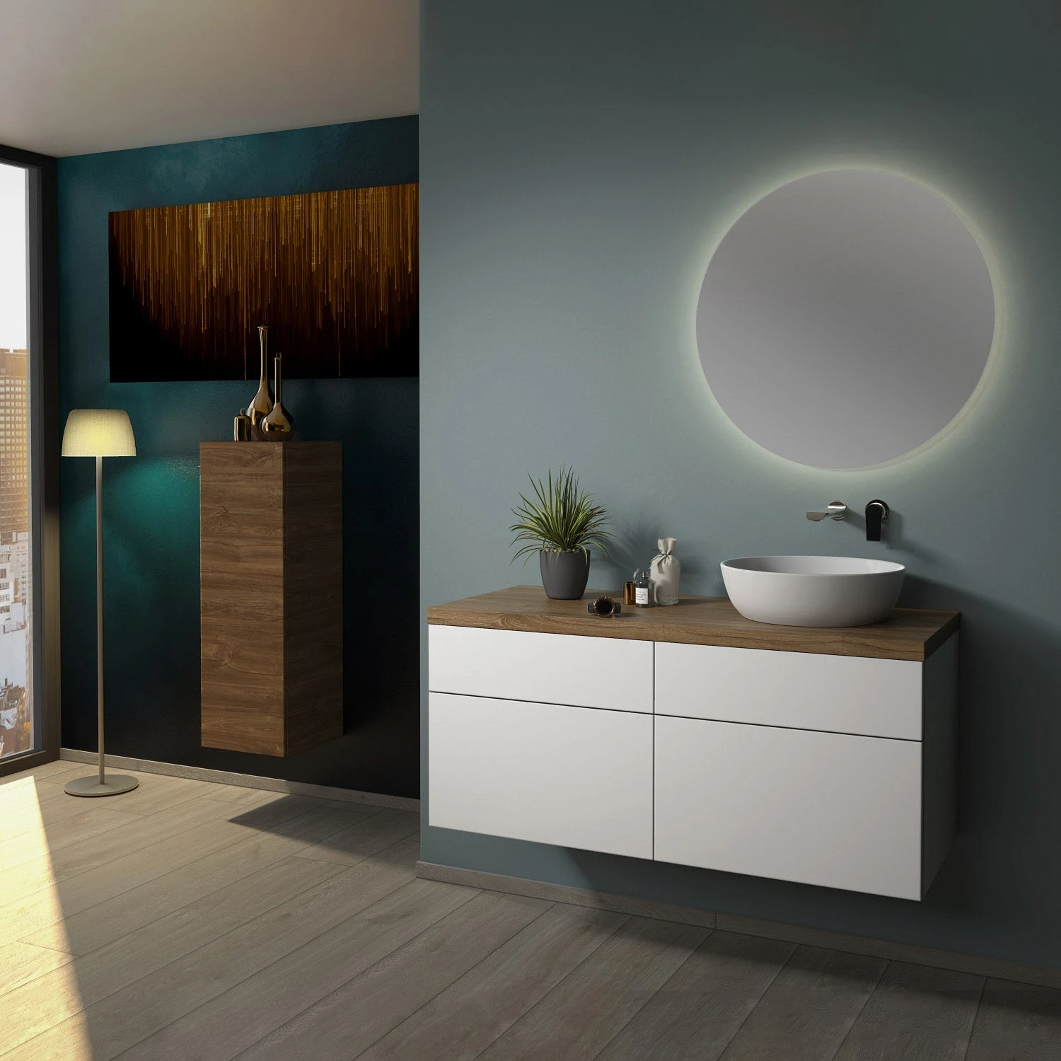 Sanipa 2morrow WT-Unterbau Und Anbauschrank Mit Konsole 120,4 Cm Für Keramik-WT Artis, Rechts 3 Sanipa 2morrow WT-Unterbau Und Anbauschrank Mit Konsole 120,4 Cm Für Keramik-WT Artis, Rechts