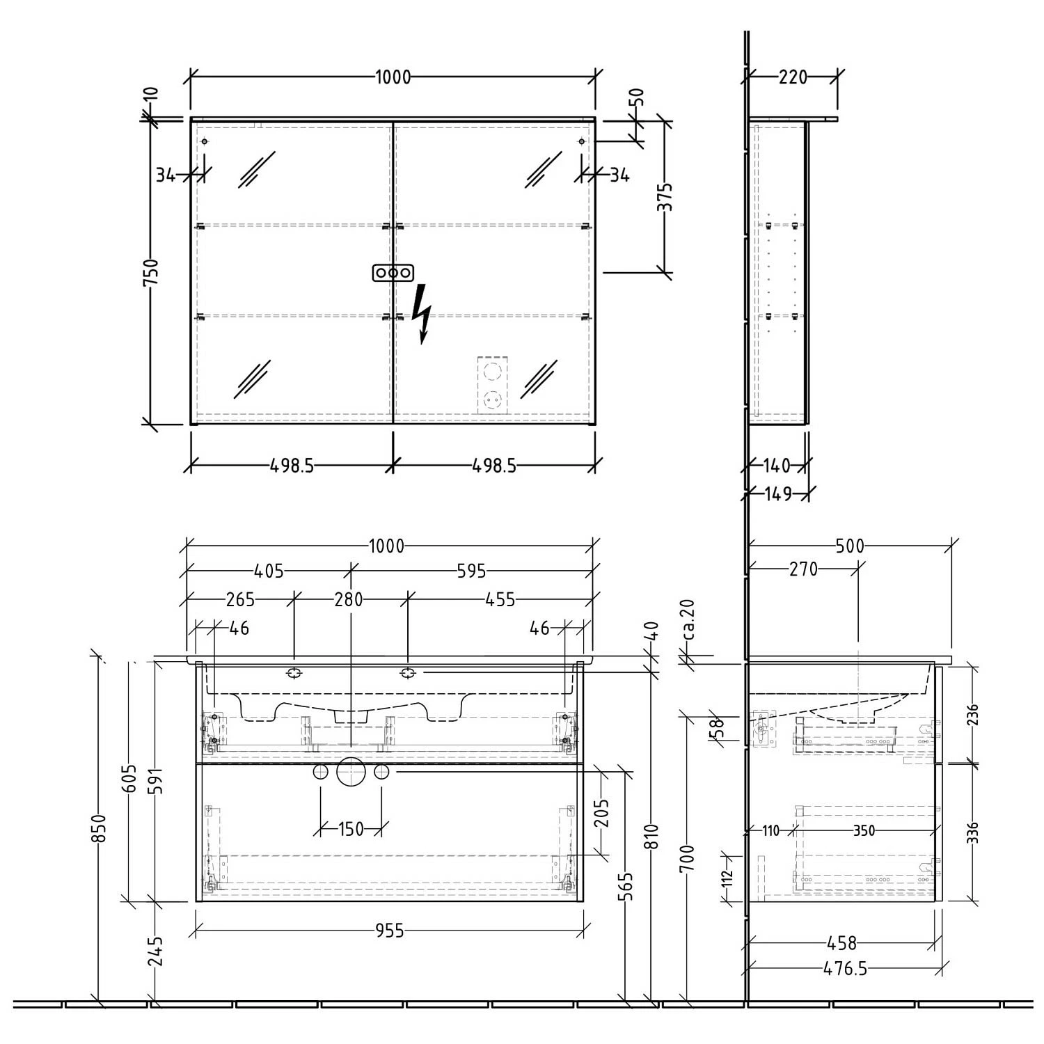 Sanipa 3way Möbelset Inkl. Spiegelschrank "MALTE", 100 Cm, Mit Push To Open, Becken Links 5 Sanipa 3way Möbelset Inkl. Spiegelschrank "MALTE", 100 Cm, Mit Push To Open, Becken Links – Bild 3