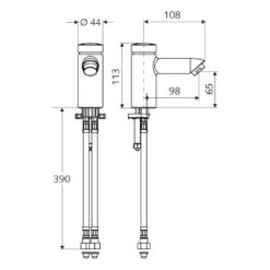 Schell PETIT Selbstschluss-Standventil SC HD-M -Badwelt Verkauf schell waschtischarmaturen petit selbstschluss standventil hd 6922076