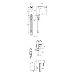 Schell XERIS Elektronische Waschtisch-Armatur E HD-M Mid. -Badwelt Verkauf schell waschtischarmaturen xeris elektronische hd mid 6921803