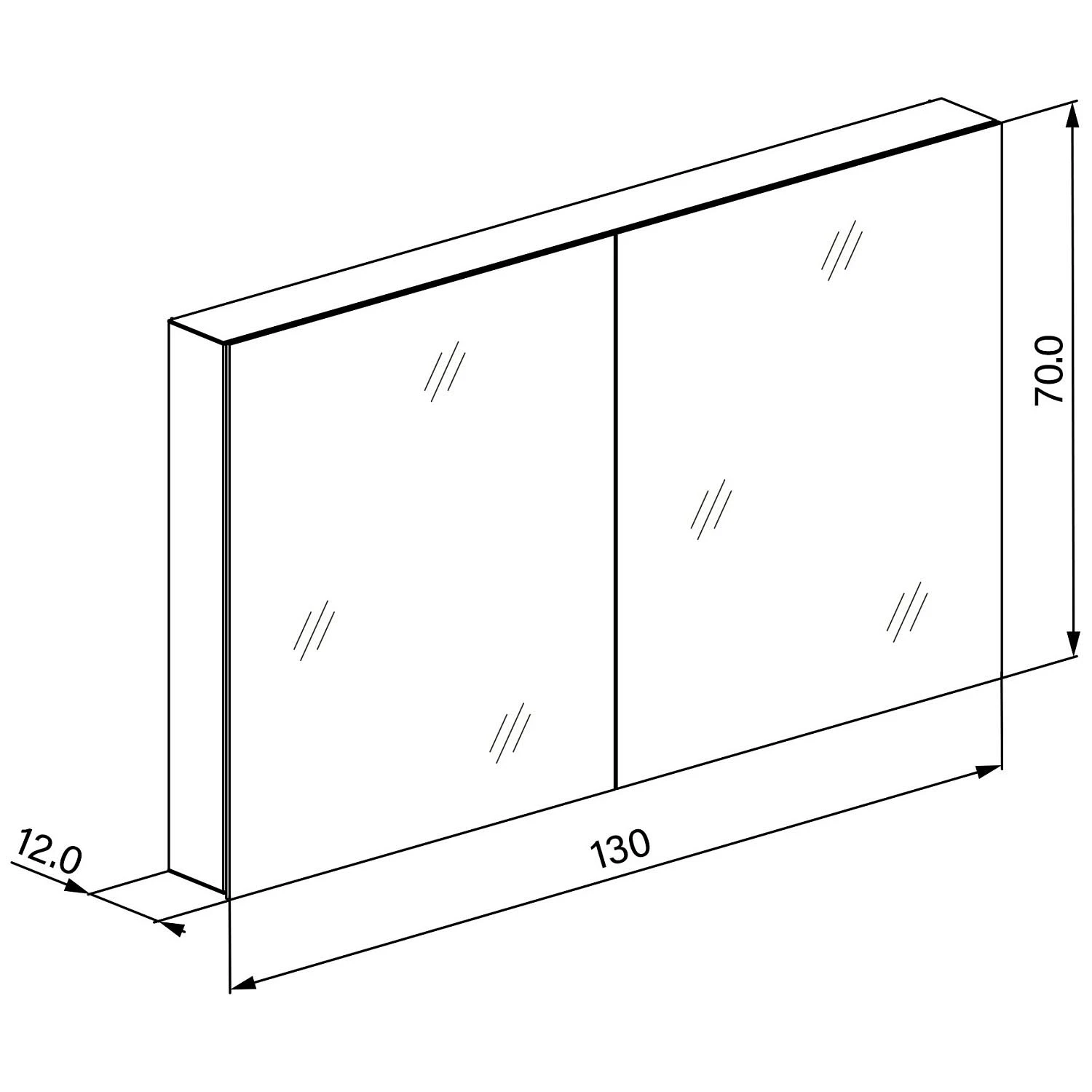 Schneider® Schneider EASY Line Comfort Spiegelschrank ELC1 130/2/0/SD, 130 X 70 Cm, 2 Steckdosen 6 Schneider® Schneider EASY Line Comfort Spiegelschrank ELC1 130/2/0/SD, 130 X 70 Cm, 2 Steckdosen – Bild 4