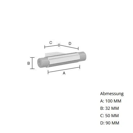 Smedbo Living Anschlussstück 10 Cm, Für Wandhaltegriff 4 Smedbo Living Anschlussstück 10 Cm, Für Wandhaltegriff – Bild 2