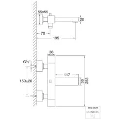 Steinberg Serie 160 Und 135 Wannen-Aufputz-Thermostat