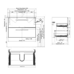 Steinkamp Living 2.0 Badmöbel Set 80 Cm Mit Spiegelschrank -Badwelt Verkauf steinkamp badmoebel living 2 moebelsets mit 8380270