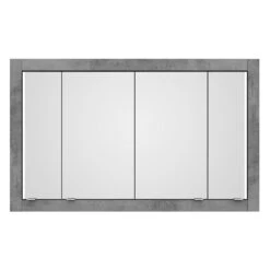 Steinkamp Value Einbauspiegelschrank 120 Cm Mit 4 Türen Und LED-Beleuchtung