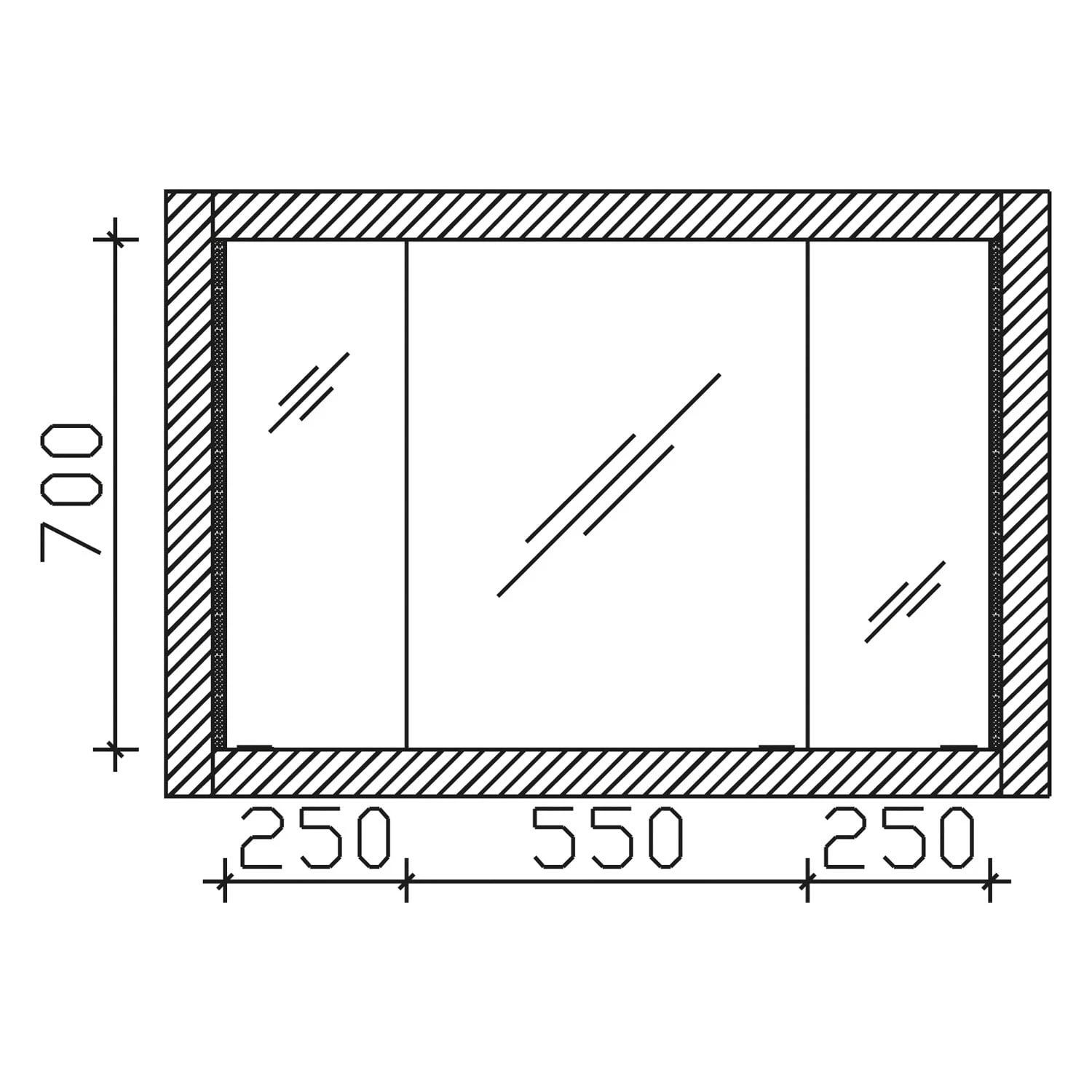 Steinkamp Value Einbauspiegelschrank 105 Cm Mit 3 Türen Und LED-Beleuchtung 6 Steinkamp Value Einbauspiegelschrank 105 Cm Mit 3 Türen Und LED-Beleuchtung – Bild 4