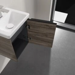 Villeroy & Boch Subway 3.0 Badmöbel-Set 37 Cm, Griff Volcano Black, 1 Tür Anschlag Rechts -Badwelt Verkauf villeroy boch alle kollektionen subway 3 10291463