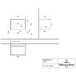 Villeroy & Boch Subway 3.0 Badmöbel-Set 65 Cm Mit Beleuchtung, Griff In Möbelfarbe, 1 Auszug -Badwelt Verkauf villeroy boch alle kollektionen subway 3 10292780