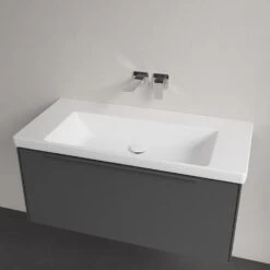 Villeroy & Boch Subway 3.0 Badmöbel-Set 100 Cm Mit Beleuchtung, Griff In Möbelfarbe, 1 Auszug