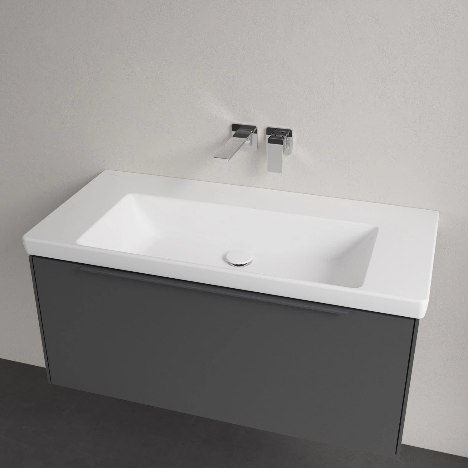 Villeroy & Boch Subway 3.0 Badmöbel-Set 100 Cm Mit Beleuchtung, Griff In Möbelfarbe, 1 Auszug 3 Villeroy & Boch Subway 3.0 Badmöbel-Set 100 Cm Mit Beleuchtung, Griff In Möbelfarbe, 1 Auszug