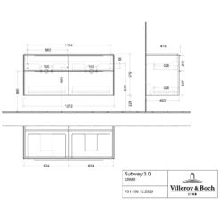 Villeroy & Boch Subway 3.0 Badmöbel-Set 130 Cm, Griff In Möbelfarbe, 4 Auszüge, Doppelwaschtisch 8 Villeroy & Boch Subway 3.0 Badmöbel-Set 130 Cm, Griff In Möbelfarbe, 4 Auszüge, Doppelwaschtisch -Badwelt Verkauf villeroy boch alle kollektionen subway 3 10406423