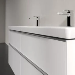 Villeroy & Boch Subway 3.0 Waschtischunterschrank 127,2 Cm, 4 Auszüge, Griffe Glänzend, Mit LED-Licht, Für Doppel-Waschtisch -Badwelt Verkauf villeroy boch alle kollektionen subway 3 9556010