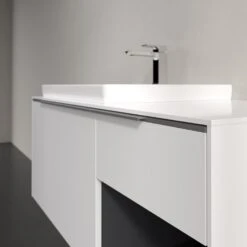 Villeroy & Boch Subway 3.0 Waschtischunterschrank 100,1 Cm, 2 Auszüge + Regal Rechts, Griffe Glänzend, Ohne LED-Licht -Badwelt Verkauf villeroy boch alle kollektionen subway 3 9556559