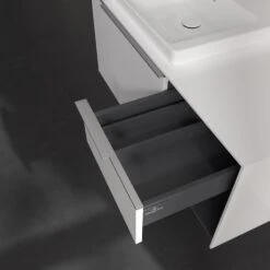 Villeroy & Boch Subway 3.0 Waschtischunterschrank 100,1 Cm, 2 Auszüge + Regal Rechts, Griffe Glänzend, Ohne LED-Licht -Badwelt Verkauf villeroy boch alle kollektionen subway 3 9560780