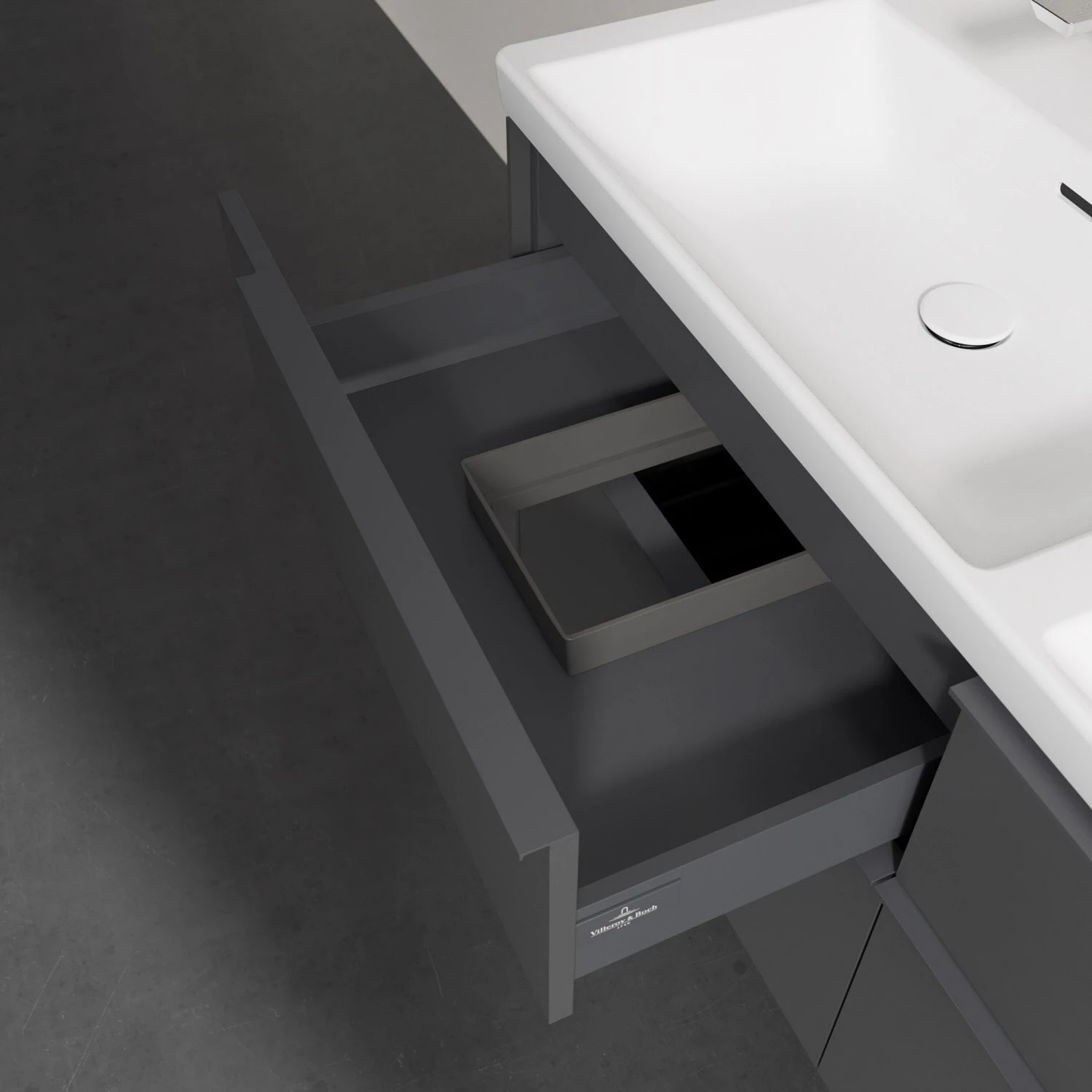 Villeroy & Boch Subway 3.0 Badmöbel-Set 130 Cm, Griff In Möbelfarbe, 4 Auszüge, Doppelwaschtisch 6 Villeroy & Boch Subway 3.0 Badmöbel-Set 130 Cm, Griff In Möbelfarbe, 4 Auszüge, Doppelwaschtisch – Bild 4