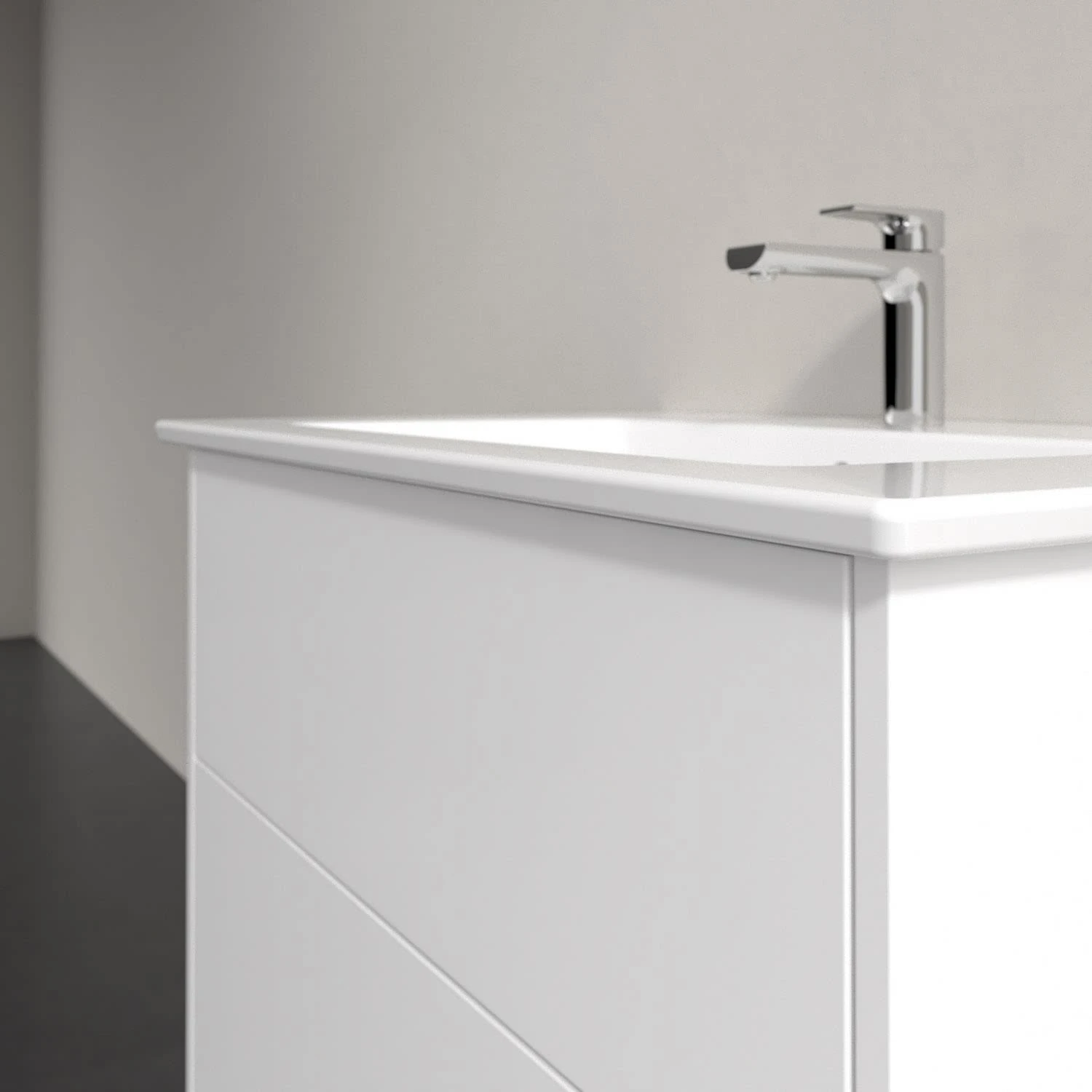 Villeroy & Boch Finero Waschtischunterschrank 80 Cm Mit Waschtisch Und Spiegel, 2 Auszüge 5 Villeroy & Boch Finero Waschtischunterschrank 80 Cm Mit Waschtisch Und Spiegel, 2 Auszüge – Bild 3