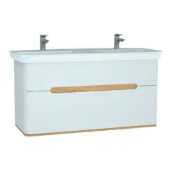 Vitra Sento Waschtischkombination 130 X 48 Cm Mit 2 Auszügen -Badwelt Verkauf vitra badmoebel sento waschtischkombination 130 x 5404100